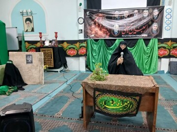 برگزاری مراسم سوگواری ایام صفر در مؤسسه عالی ریحانه الرسول(س)ساوه