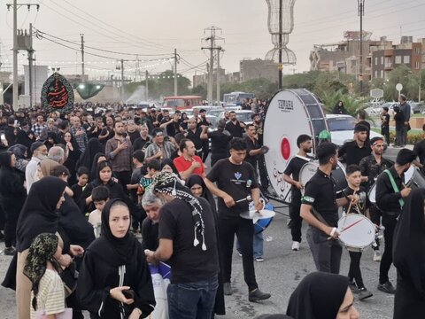 تصاویر/حرکت کاروان عزاداری شهادت امام حسن مجتبی(ع) در کاشان