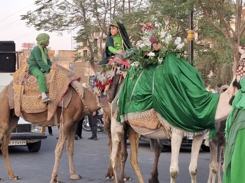 تصاویر/حرکت کاروان عزاداری شهادت امام حسن مجتبی(ع) در کاشان