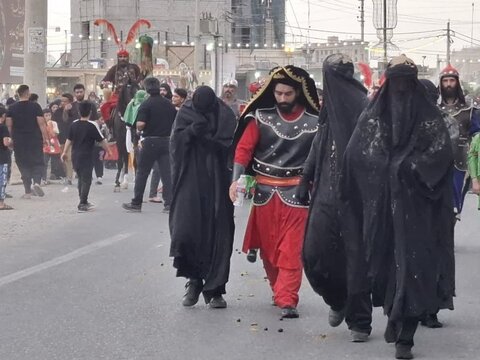 تصاویر/حرکت کاروان عزاداری شهادت امام حسن مجتبی(ع) در کاشان