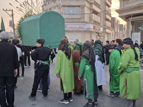 تصاویر/حرکت کاروان عزاداری شهادت امام حسن مجتبی(ع) در کاشان