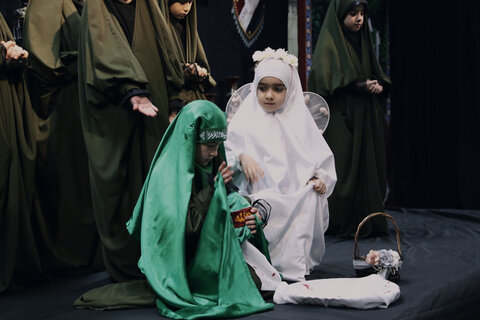 اجتماع بزدگ دختران حسین علیه السلام"روضه پدر دختری شهادت حضرت رقیه س"