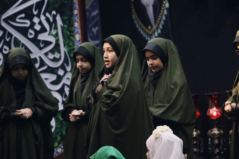 اجتماع بزدگ دختران حسین علیه السلام"روضه پدر دختری شهادت حضرت رقیه س"