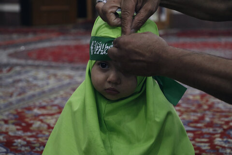 اجتماع بزدگ دختران حسین علیه السلام"روضه پدر دختری شهادت حضرت رقیه س"