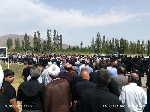 تصاویر/ تشییع پیکر خبرنگار خبرگزاری حوزه در زادگاهش