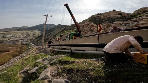 تصاویر گام بلند بسیج سازندگی برای رفع تنش بی آبی در لرستان