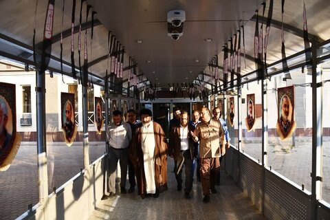 تصاویر/ استقبال امام جمعه ماکو از زوار اربعین کشورهای حوزه قفقاز در مر بازرگان