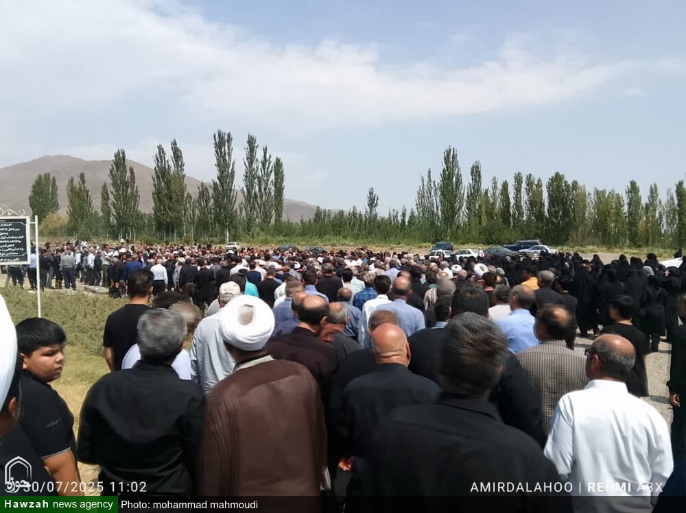 تصاویر/ مراسم تشییع پیکر خبرنگار خبرگزاری حوزه در زادگاهش