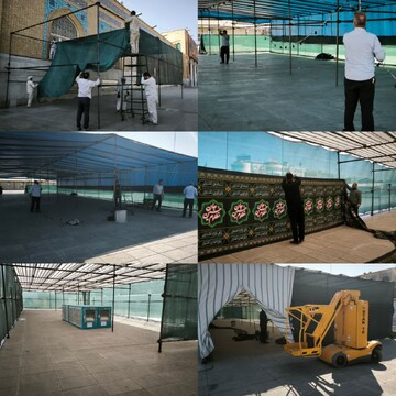 آماده‌سازی فضای اسکان زائران اربعین در حرم بانوی کرامت