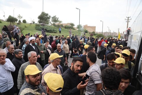 تصاویر / بدرقه زائر اولی‌های اربعین با حضور امام جمعه همدان