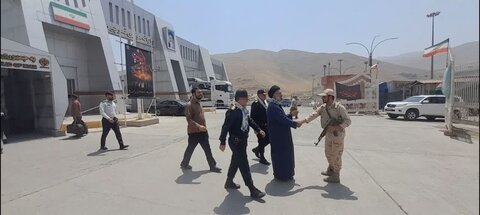 تصاویر/ رئیس عقیدتی سیاسی انتظامی آذربایجان غربی از مواکب مرز تمرچین