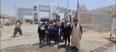 تصاویر/ رئیس عقیدتی سیاسی انتظامی آذربایجان غربی از مواکب مرز تمرچین