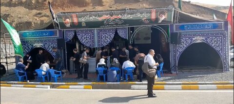 تصاویر/ رئیس عقیدتی سیاسی انتظامی آذربایجان غربی از مواکب مرز تمرچین