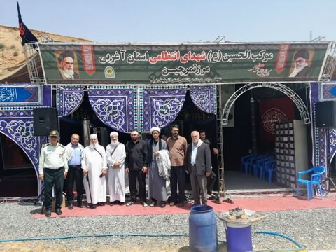 تصاویر/ رئیس عقیدتی سیاسی انتظامی آذربایجان غربی از مواکب مرز تمرچین