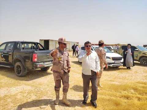 بازدید امام جمعه چوار از بازارچه هلاله شمالی