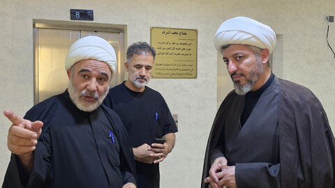 بازدید معاون منابع انسانی و پشتیبانی حوزه های علمیه از حسینیه امام رضا(ع) (مفتاح نجف اشرف)
