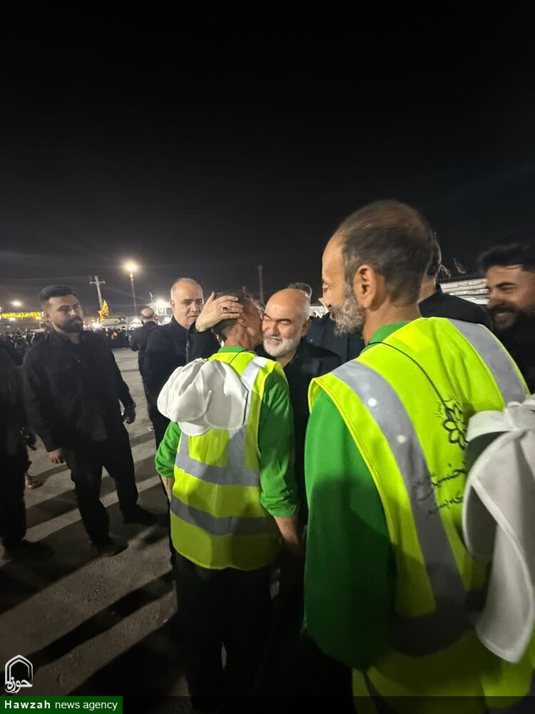 بازدید استاندار خوزستان از روند خدمات‌رسانی به زوار اربعین در شلمچه