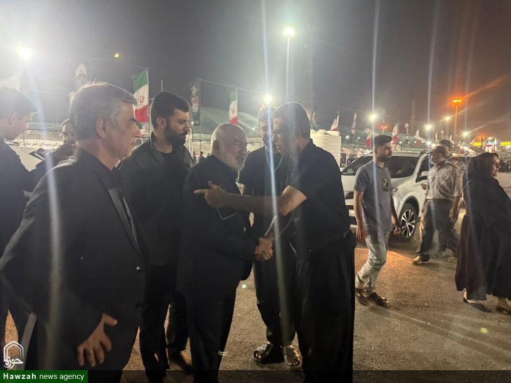 بازدید استاندار خوزستان از روند خدمات‌رسانی به زوار اربعین در شلمچه