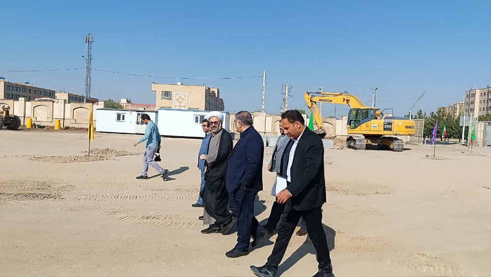 بازدید شهردار جدید قم از پروژه های عمرانی دفتر تبلیغات اسلامی حوزه علمیه قم