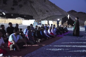 آیین افتتاح موکب مرکزی شهدای آبدانان برگزار شد