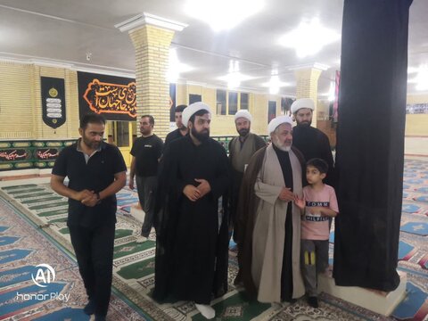 تصاویر/سرکشی حجت‌الاسلام والمسلمین مرادبیگی از موکب زائران بهشت