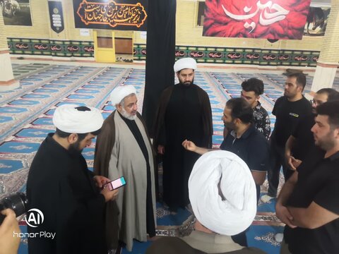 تصاویر/سرکشی حجت‌الاسلام والمسلمین مرادبیگی از موکب زائران بهشت