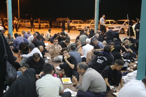 تصاویر/ حال و هوای موکب شهدای گمنام سه راهی جندالله