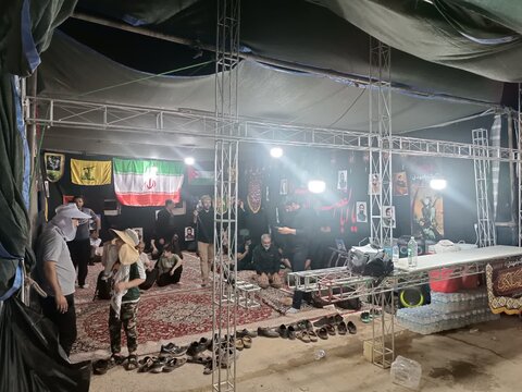 تصاویر/ آغاز به کار فعالیت موکب الشهدا در مرز مهران