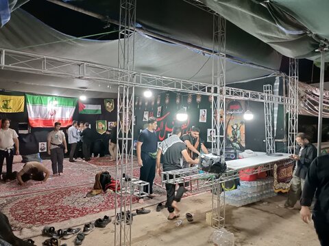 تصاویر/ آغاز به کار فعالیت موکب الشهدا در مرز مهران