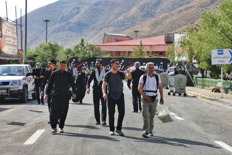 تصاویر/ تردد زائران اربعین حسینی(ع) از پایانه مرزی تمرچین