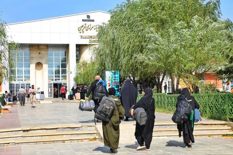 تصاویر/ تردد زائران اربعین حسینی(ع) از پایانه مرزی تمرچین