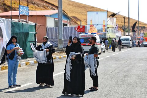 تصاویر/ تردد زائران اربعین حسینی(ع) از پایانه مرزی تمرچین