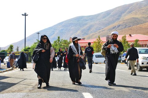 تصاویر/ تردد زائران اربعین حسینی(ع) از پایانه مرزی تمرچین
