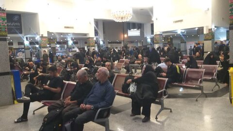 تصاویر/ تردد زائران اربعین حسینی(ع) از پایانه مرزی خسروی