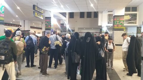 تصاویر/ تردد زائران اربعین حسینی(ع) از پایانه مرزی خسروی