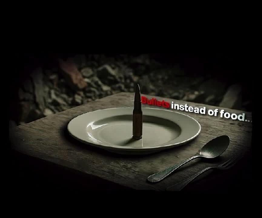 Motion Graphic: Bullets Instead of Food