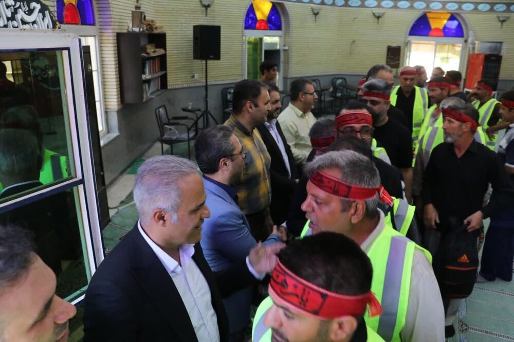 اعزام ۴۰ نفر از نیروهای شهرداری کاشان جهت خدمت در مراسم اربعین حسینی +تصاویر