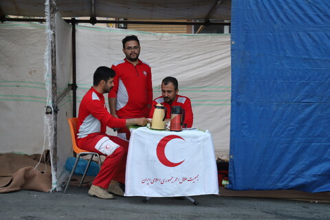 تصاویر/ فعالیت موکب پیامبر اعظم (ص)حوزه علمیه خاتم الانبیاء سنندج