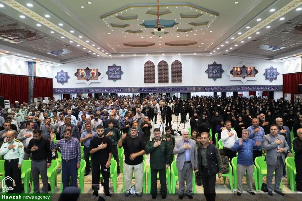 مراسم یادبود شهدای اقتدار در حسینیه ثارالله یاسوج