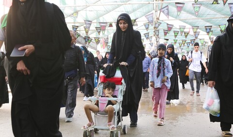 تصاویر/ عبور زائران اربعین حسینی از مرز شلمچه