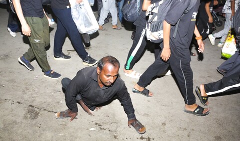 تصاویر/ عبور زائران اربعین حسینی از مرز شلمچه