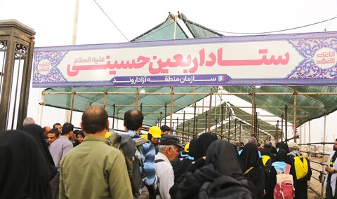 تصاویر/ عبور زائران اربعین حسینی از مرز شلمچه