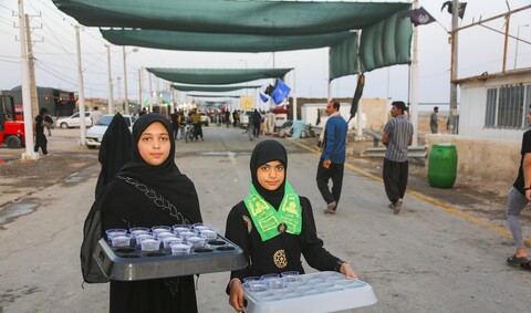 تصاویر/ عبور زائران اربعین حسینی از مرز شلمچه