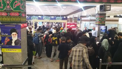 فیلم | حال وهوای  تردد زائران حسینی صبح پنج شنبه در مرز خسروی