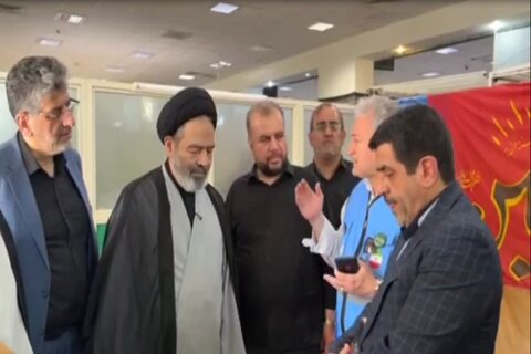 فیلم | حضور نماینده ولی ‌فقیه در سازمان حج و زیارت در مرز خسروی