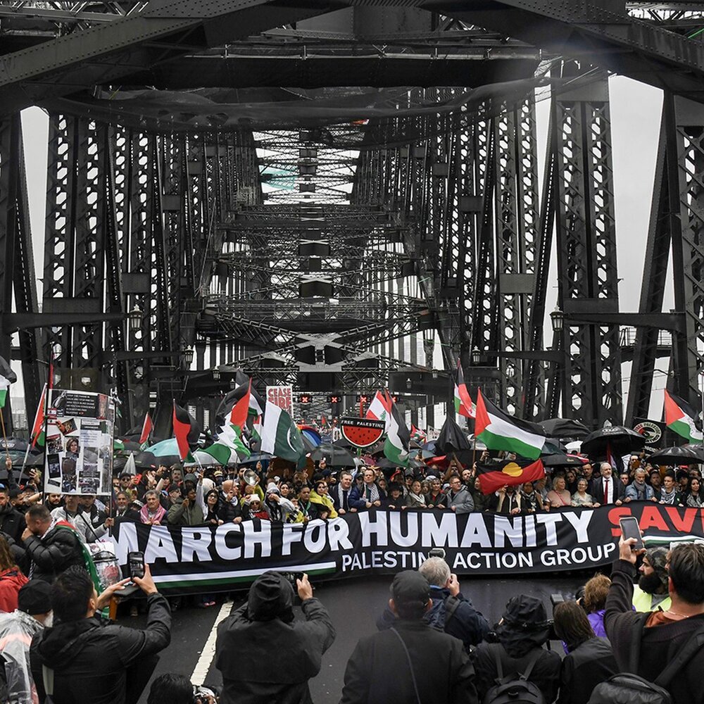 Mkusanyiko Mkubwa Zaidi wa watu Wanaiounga Mkono Palestina huko Sydney Waishangaza Dunia