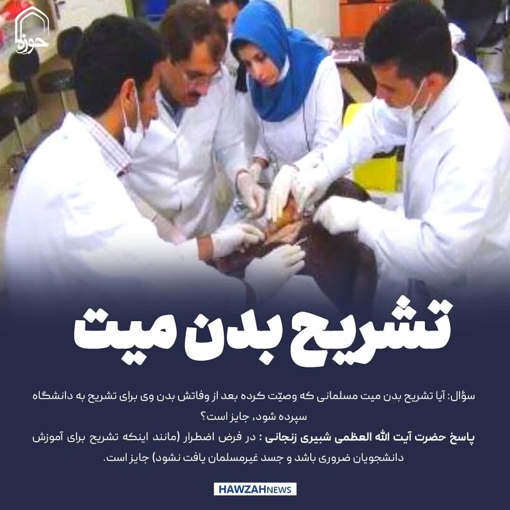 عکس نوشت| تشریح بدن میت