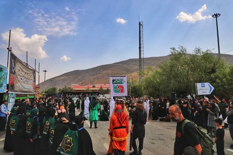 تصاویر/ تردد زوار اربعین از مرز تمرچین