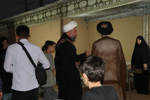 حضور آیت الله موسوی اصفهانی در موکب شهید سید میلاد مصطفوی