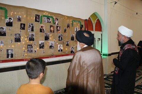 حضور آیت الله موسوی اصفهانی در موکب شهید سید میلاد مصطفوی